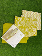 Saya Unstitched Printed Lawn 3-Piece – WUNS-5912