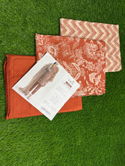 Saya Unstitched Printed Lawn 3-Piece – WUNS-5913