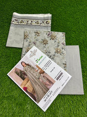 Sana Safinaz by Zareen Unstitched 3-Piece Suit – Elegant Grey