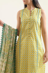 Saya Unstitched Printed Lawn 3-Piece – WUNS-5915