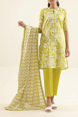 Saya Unstitched Printed Lawn 3-Piece – WUNS-5912
